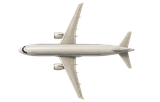 Commercial airliner silhouette